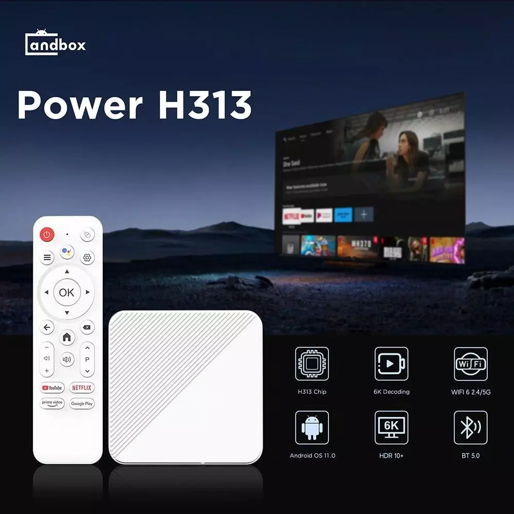 H313 Voice Enabled Android TV Box